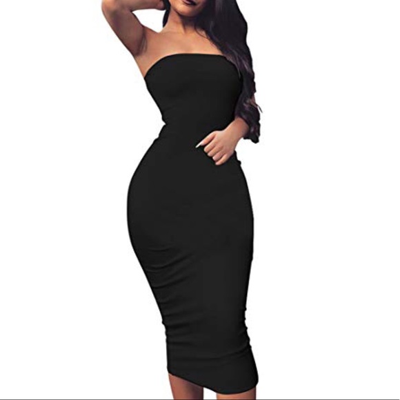 Tube Bodycon Dress Sleeveless 